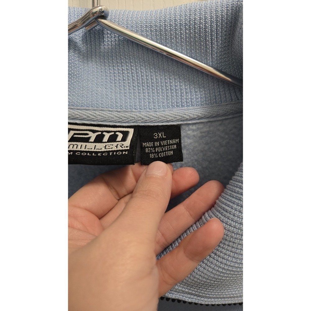 Master P Miller Vintage Track Jacket Baby Blue Rap Hip Hop Streetwear 3XL Y2K 🔥 - Picture 5 of 12